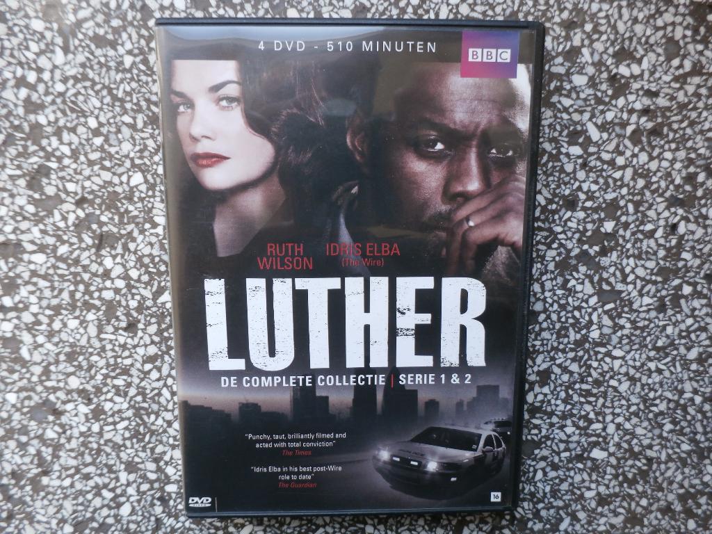 Luther + bbc + serie 1 + 2 + 510 min. + 4 Dvds + 4,00 +, Alle leeftijden, Ophalen of Verzenden, Zo goed als nieuw, Thriller