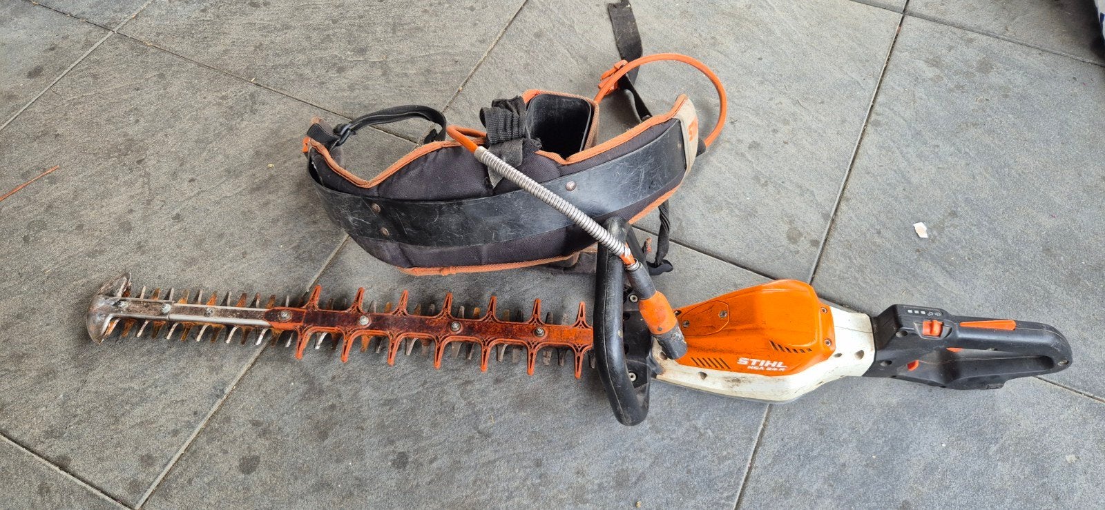 Stihl Heggenschaar HSA 66 zonder accu, met rugdrager, Ophalen, Gebruikt, Accu, Stihl