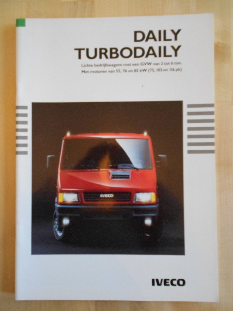 Iveco Daily / TurboDaily 1993 Brochure, Iveco, Ophalen of Verzenden, Zo goed als nieuw, Overige merken