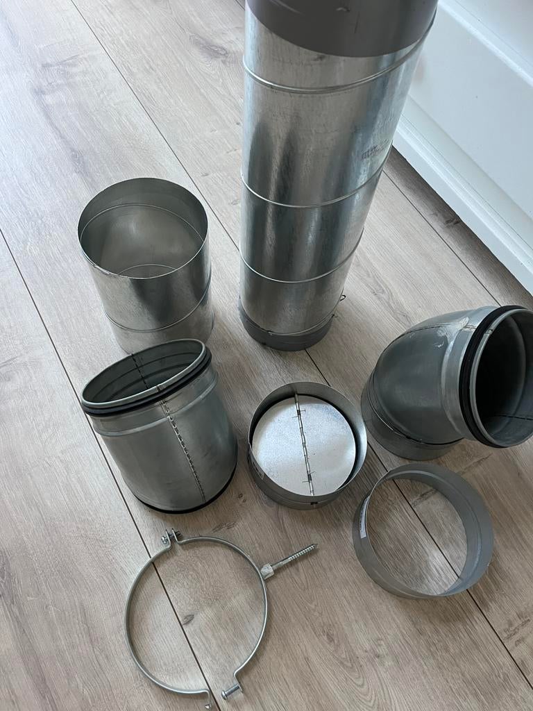 Diverse onderdelen ventilatie kanaal 150, Doe-het-zelf en Verbouw, Ventilatie en Afzuiging, Ophalen, Zo goed als nieuw, Ventilator