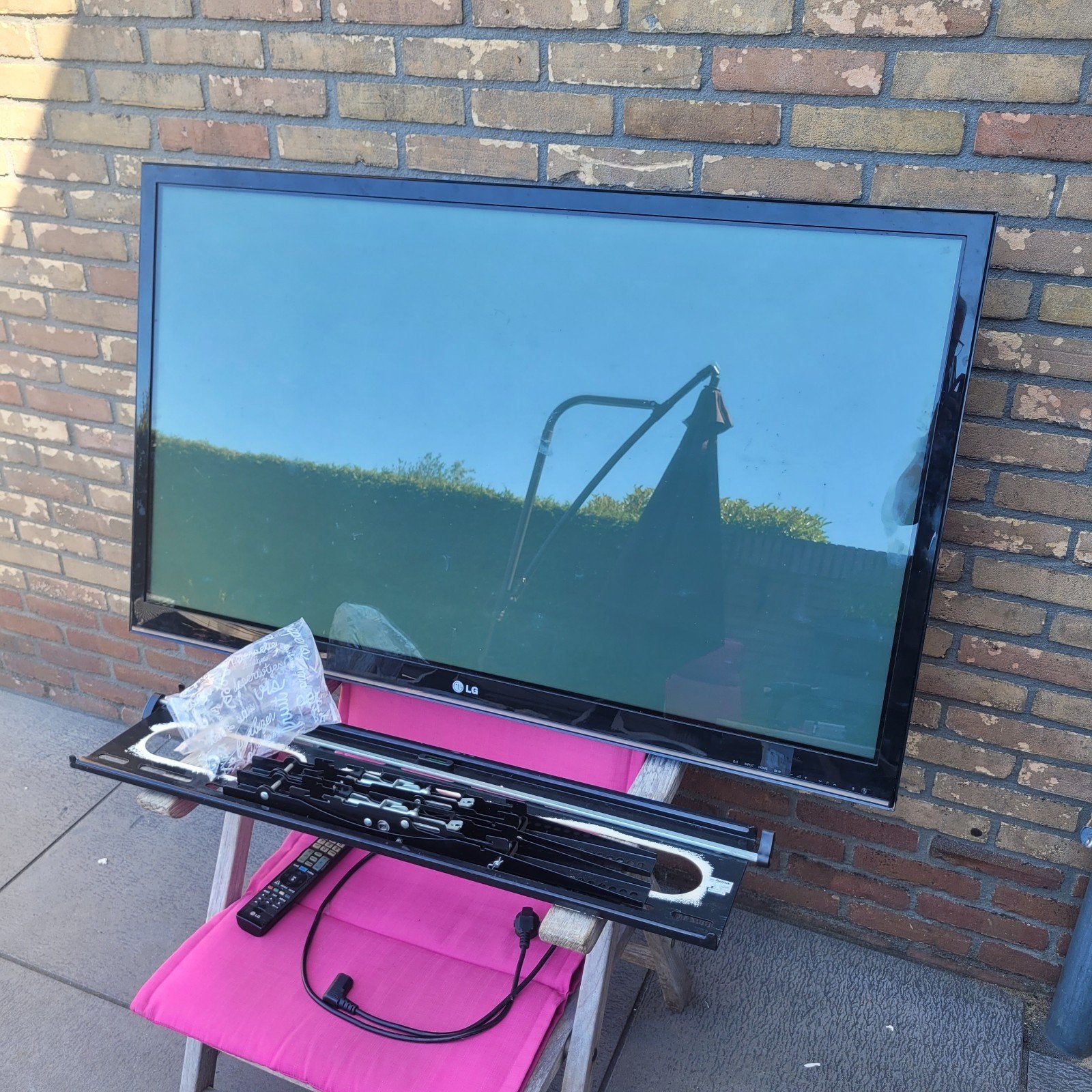 LG 50PV350 Plasma TV - 50 inch Full HD, Audio, Tv en Foto, Televisies, Ophalen, 50 Hz, 100 cm of meer, LG
