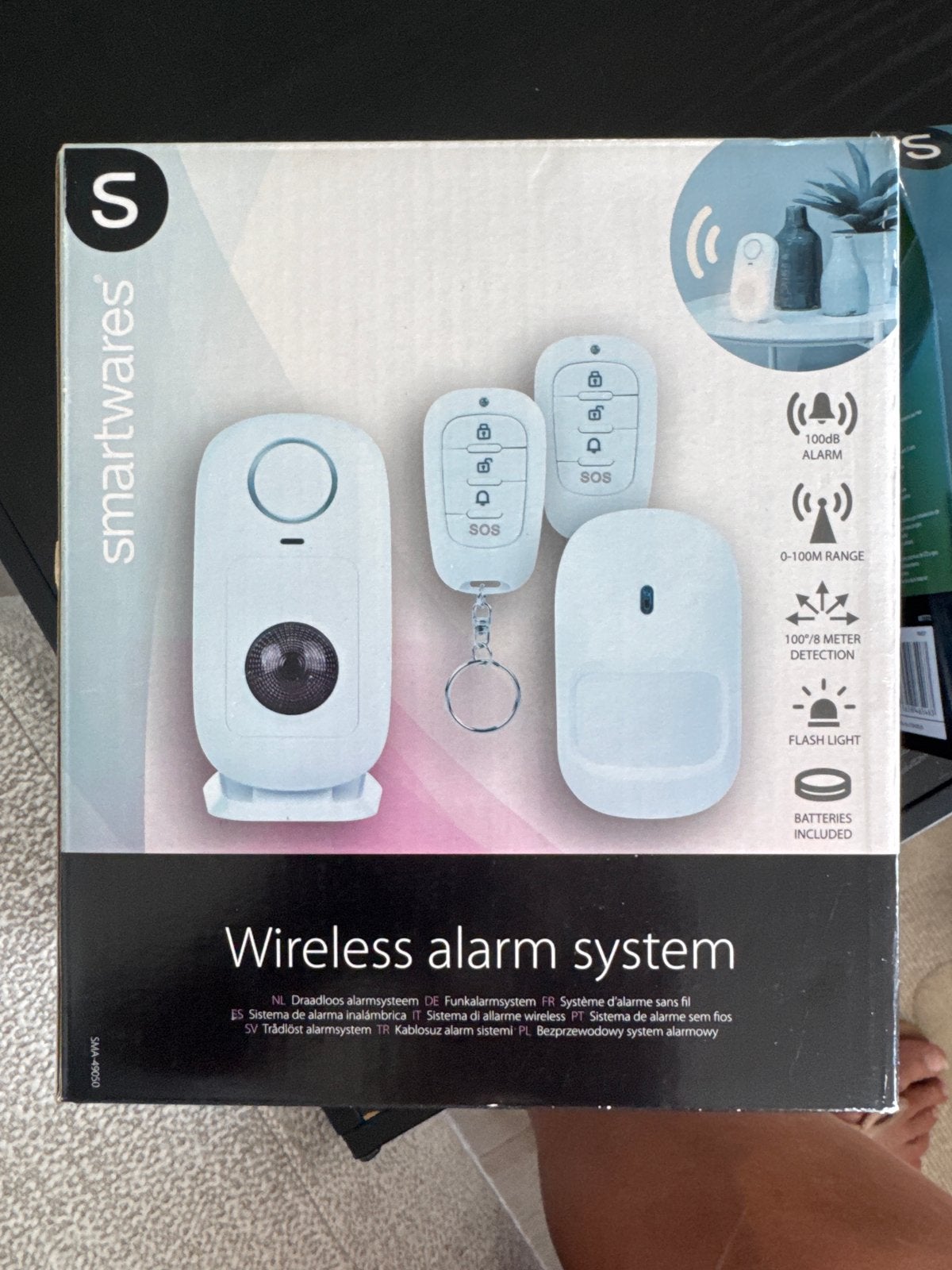 Smartwares Draadloos Alarmsysteem - Nieuw, Beweging, Nieuw, Ophalen of Verzenden, Compleet systeem