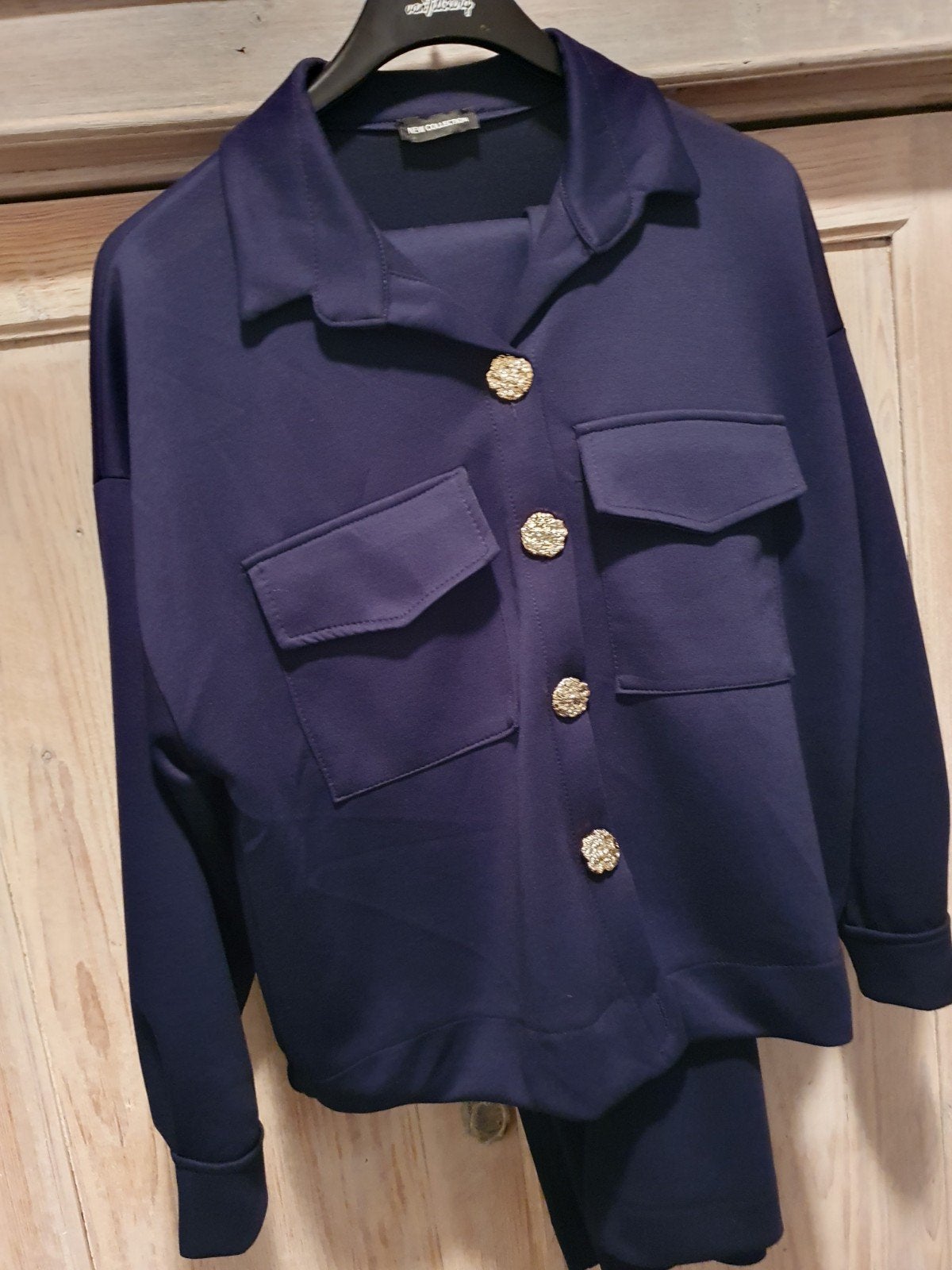 Nieuw Donkerblauw damespak Zara mt L/XL, Ophalen of Verzenden, Nieuw, Maat 46/48 (XL) of groter, Blauw