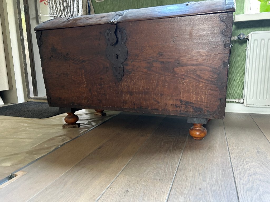 houten kist, Huis en Inrichting, Woonaccessoires | Kisten, Ophalen, 50 – 75, Gebruikt, 100 tot 150 cm