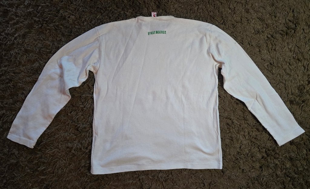 Bikkembergs witte longsleeve Champions League - (X)XL, Verzenden, Wit, Maat 56/58 (XL), Bikkembergs