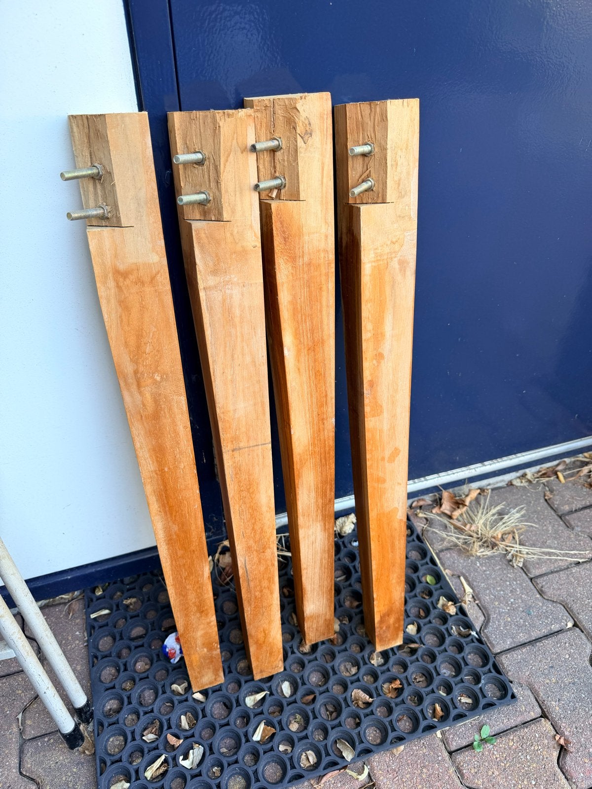 Set van 4 houten tafelpoten - Gratis, Ophalen, Tafelpoot, Minder dan 50 cm, Gebruikt