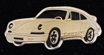 Porsche Carrera pin- beige epoxy, Verzenden, Nieuw, Transport, Speldje of Pin