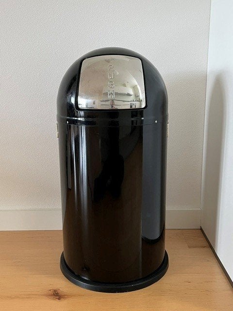 WESCO 'Pushboy' afvalbak 50 liter, Ophalen, Gebruikt, 40 liter of meer, 75 – 100