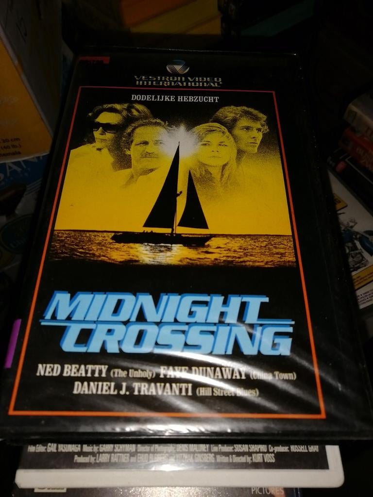 VHS ex-rental - Midnight Crossing, Vanaf 16 jaar, Ophalen of Verzenden, Gebruikt, Horror