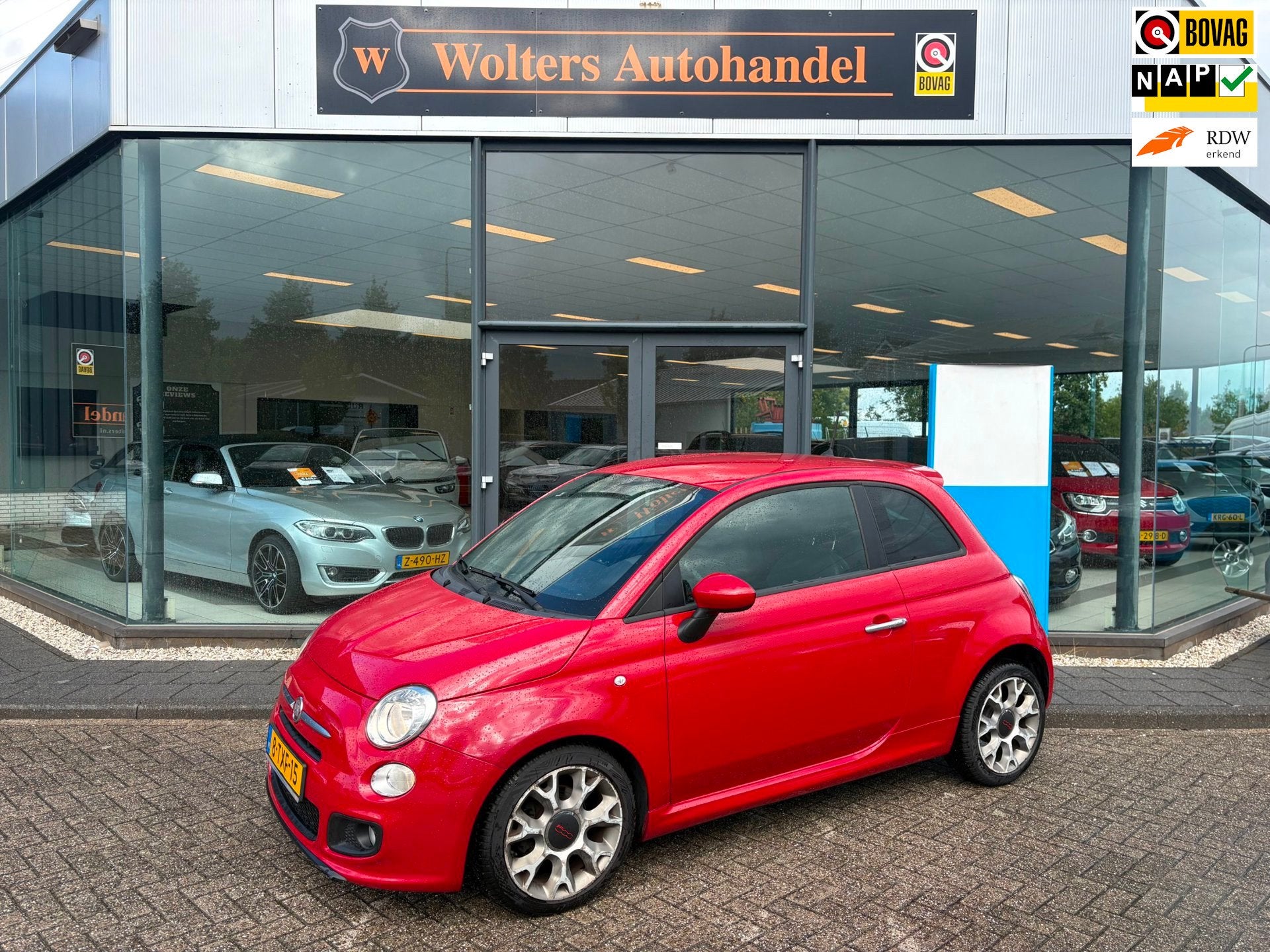 Fiat 500 0.9 TwinAir Turbo 500S, Auto's, Voorwielaandrijving, Dealer onderhouden, Leder en Stof, 905 kg