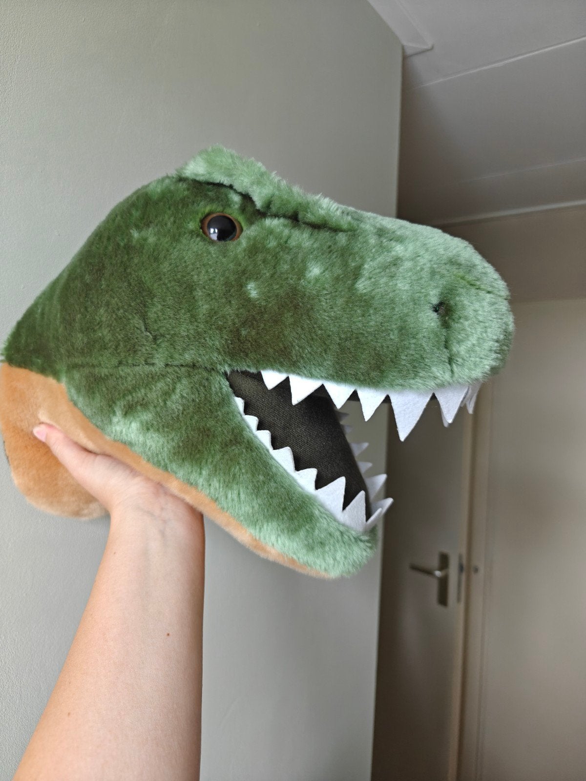 Wild & Soft dierenkop dino, Ophalen, Nieuw, Handgemaakt, Wanddecoratie