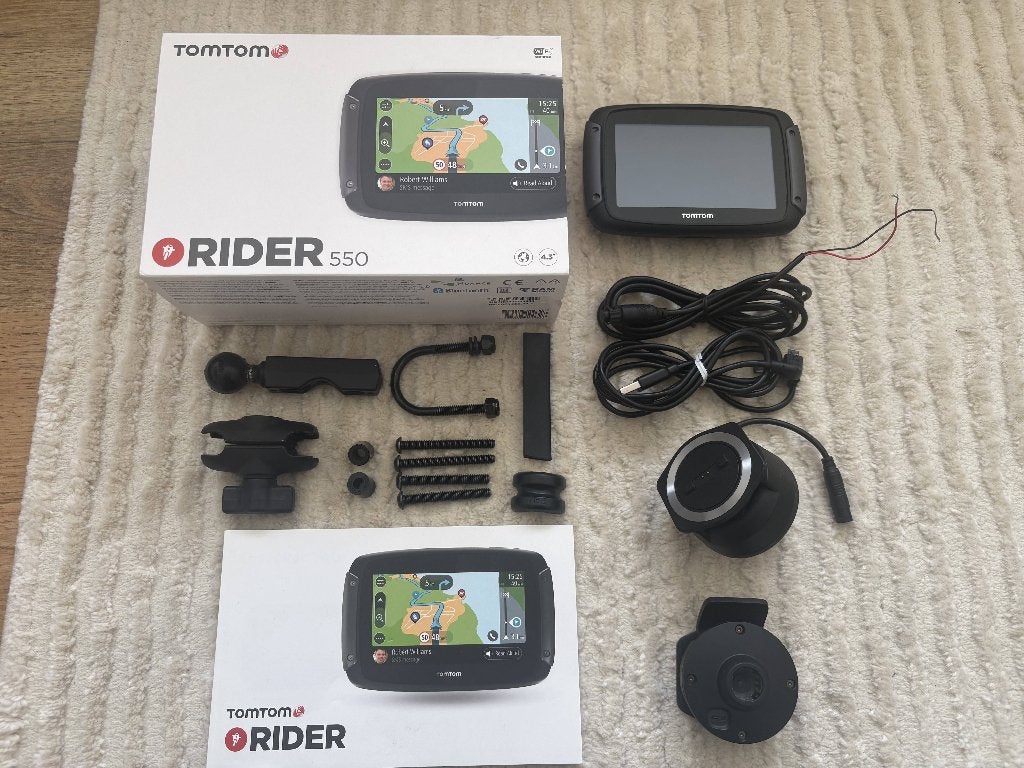 Tomtom Rider 550 Wifi World met Life Maps-Traffics en Flits, Ophalen of Verzenden, Gebruikt