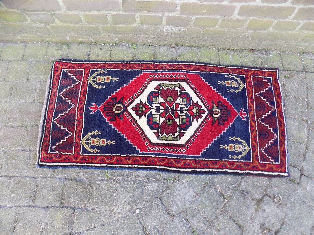 Vloerkleed orientaals handgeknoopt vintage, Ophalen of Verzenden, Gebruikt