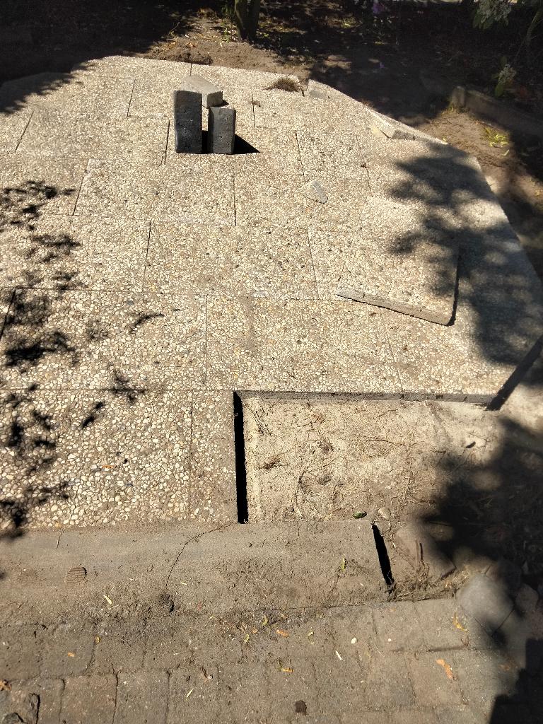 grindtegels, Tuin en Terras, Tegels en Klinkers, Gebruikt, Ophalen of Verzenden, Minder dan 5 m², Beton