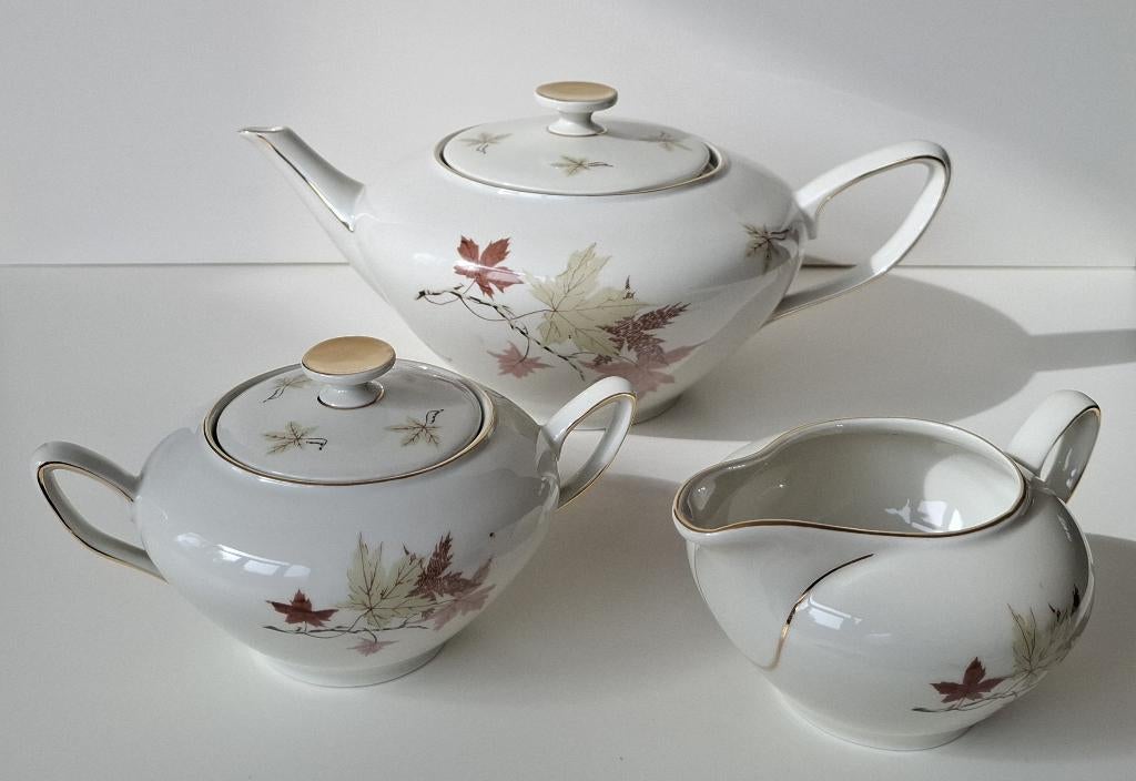 Porseleinen Bavaria Thee-Koffie servies Ahorn - jaren 50, Antiek en Kunst, Antiek | Servies compleet, Ophalen