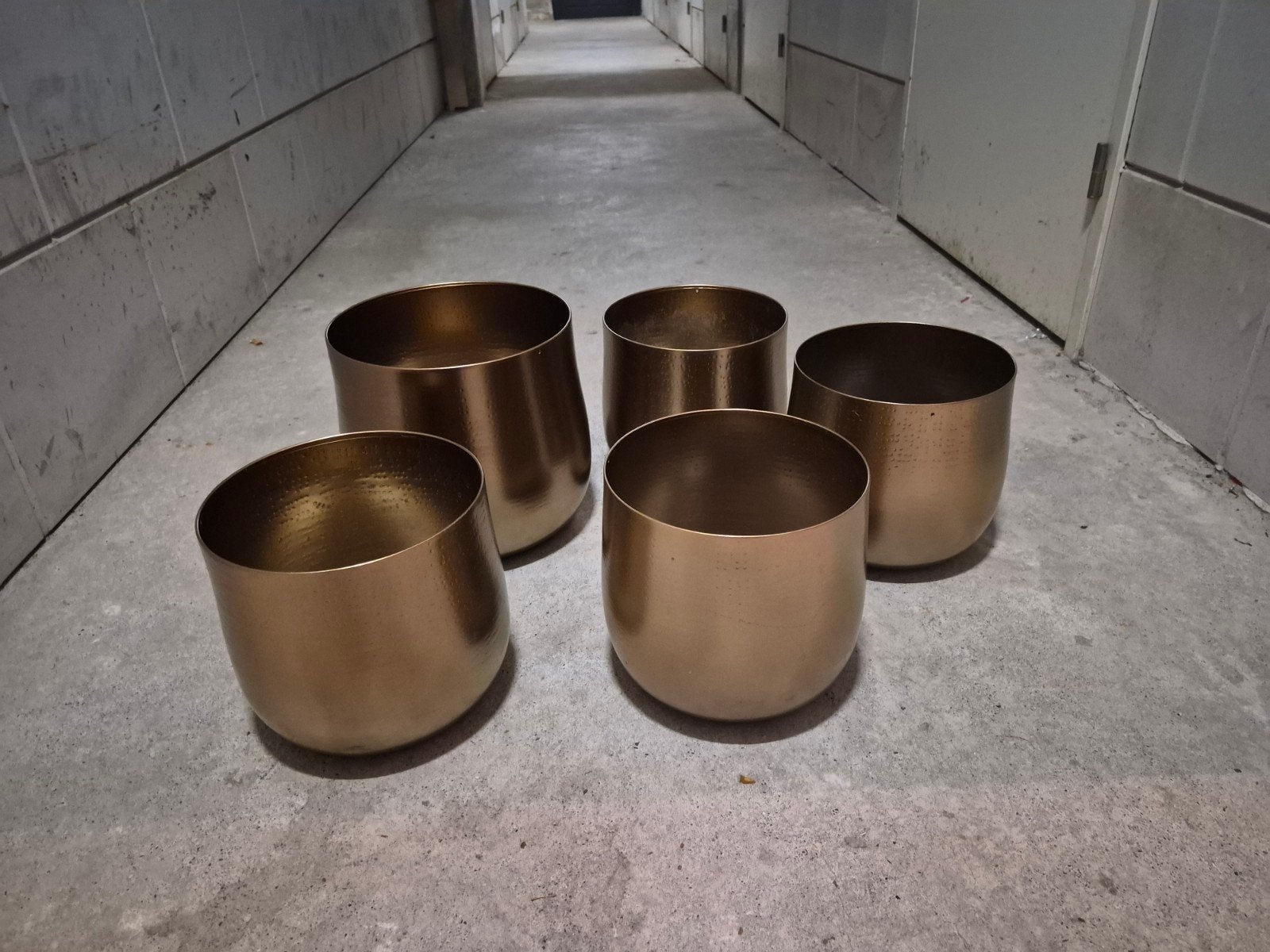 Gouden bloempotten, Ophalen of Verzenden
