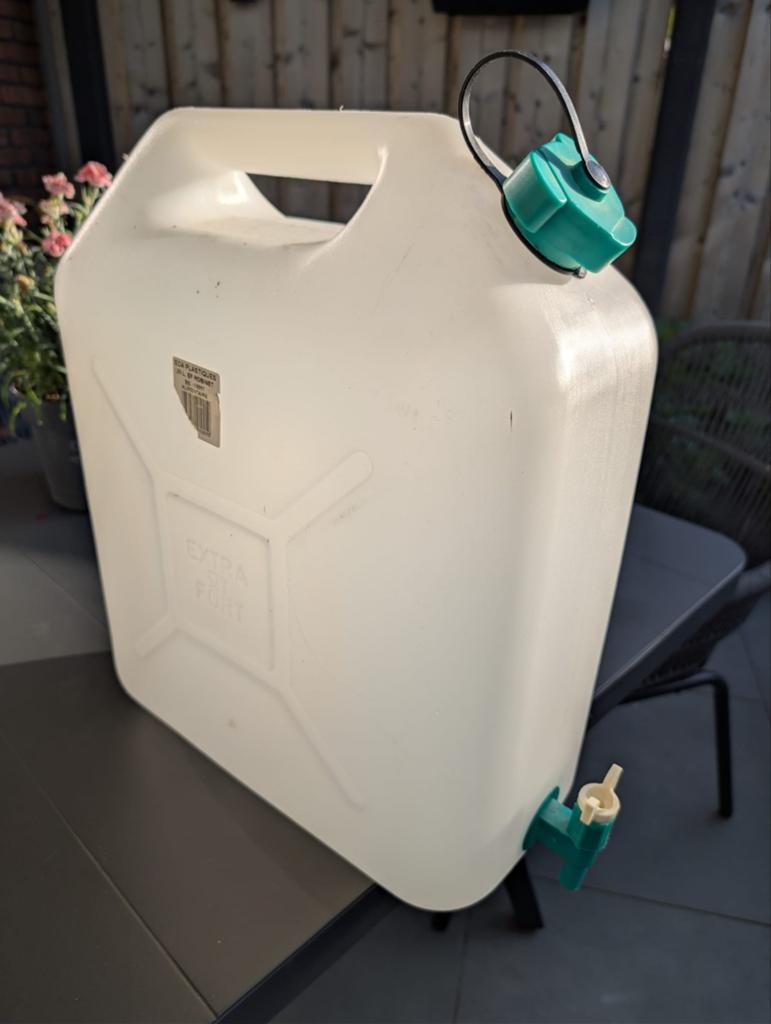Jerrycan met kraantje - 20 liter, Ophalen of Verzenden, Gebruikt