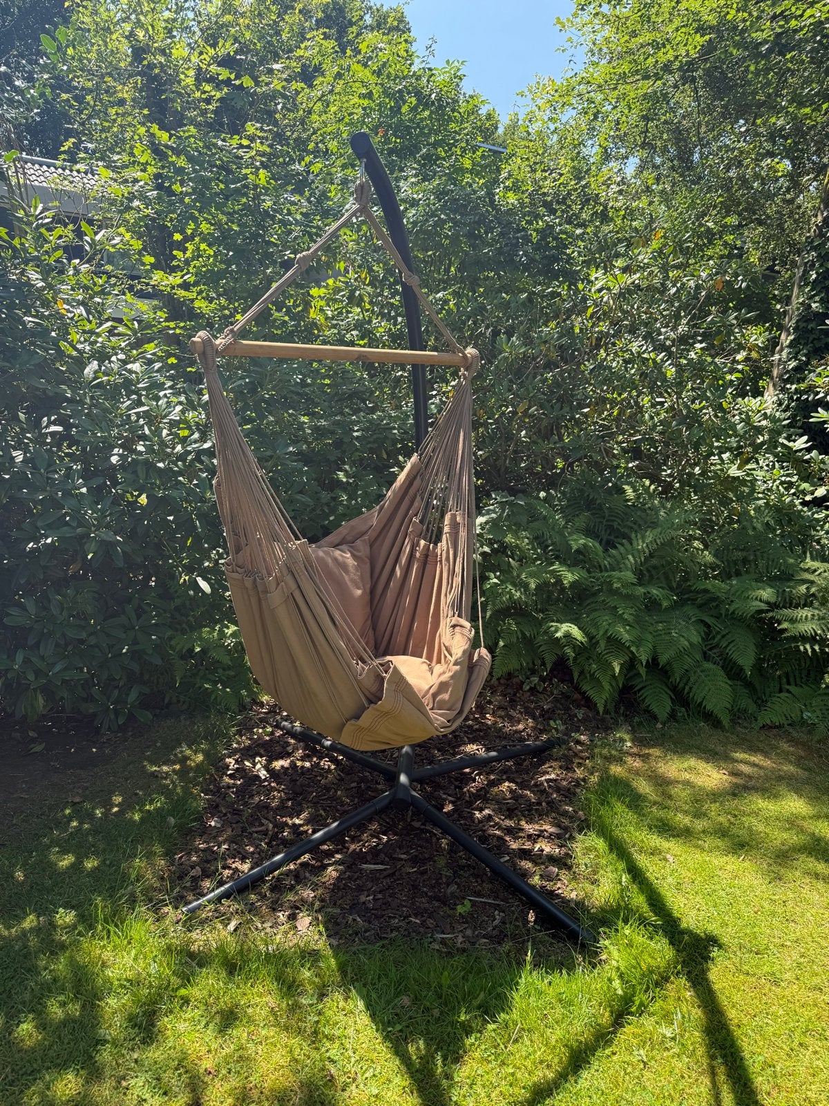 Marañon Lounger met Standaard - Zo goed als nieuw, Tuin en Terras, Hangmatten, Ophalen, Zo goed als nieuw, Met standaard, Eenpersoons