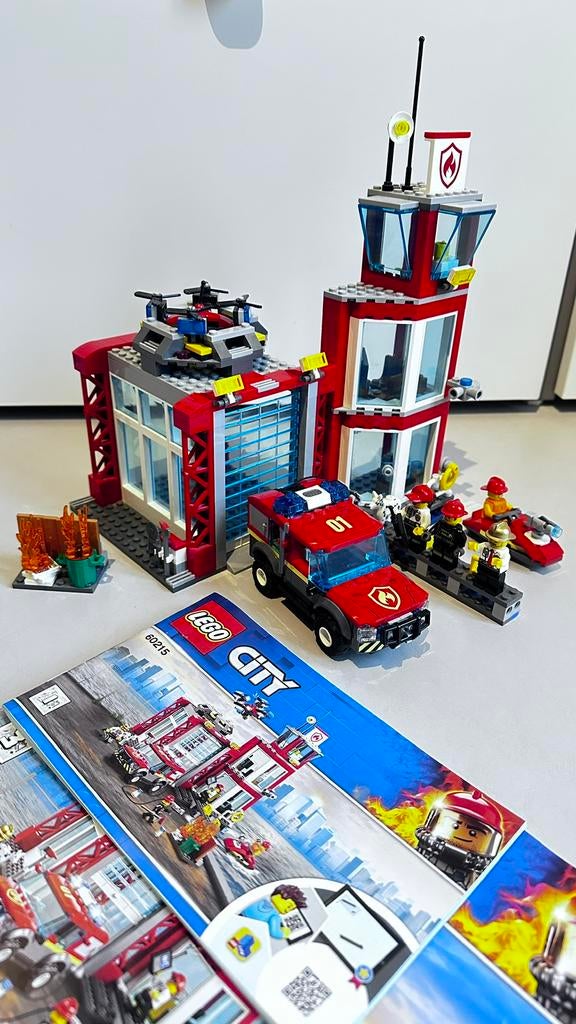 Lego 60215 Brandweerkazerne compleet, City, Verzenden, Lego, Zo goed als nieuw