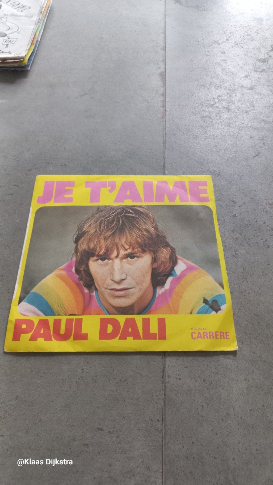 Paul Dali - Je T'aime 7 inch single, Cd's en Dvd's, Ophalen of Verzenden, Gebruikt, 7 inch