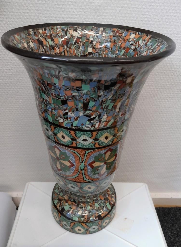 Vintage Jean Gerbino Vallauris vaas - Estafette Burgum, Antiek en Kunst, Ophalen
