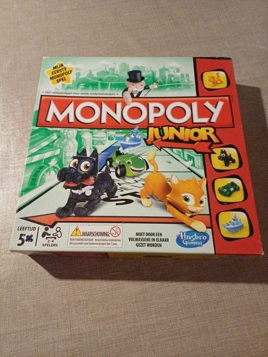 Hasbro Monopoly Junior spel, Hobby en Vrije tijd, Een of twee spelers, Ophalen of Verzenden, Gebruikt, Hasbro Gaming