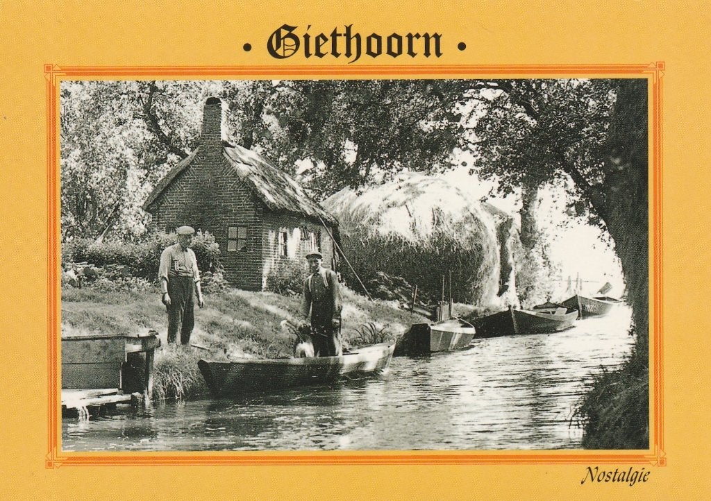 GIETHOORN Nostalgie, Verzenden, 1940 tot 1960, Ongelopen, Overijssel