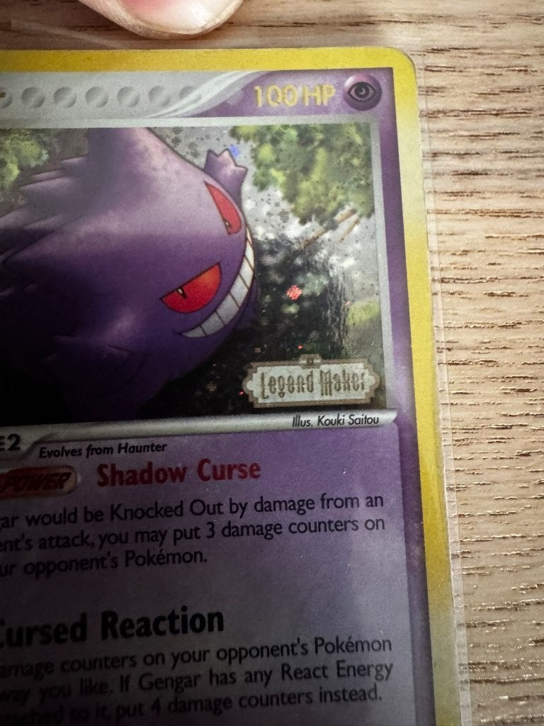 Gengar EX Legendmaker Reverse Holo #5 Pokémon Kaart, Ophalen of Verzenden, Gebruikt, Losse kaart, Foil
