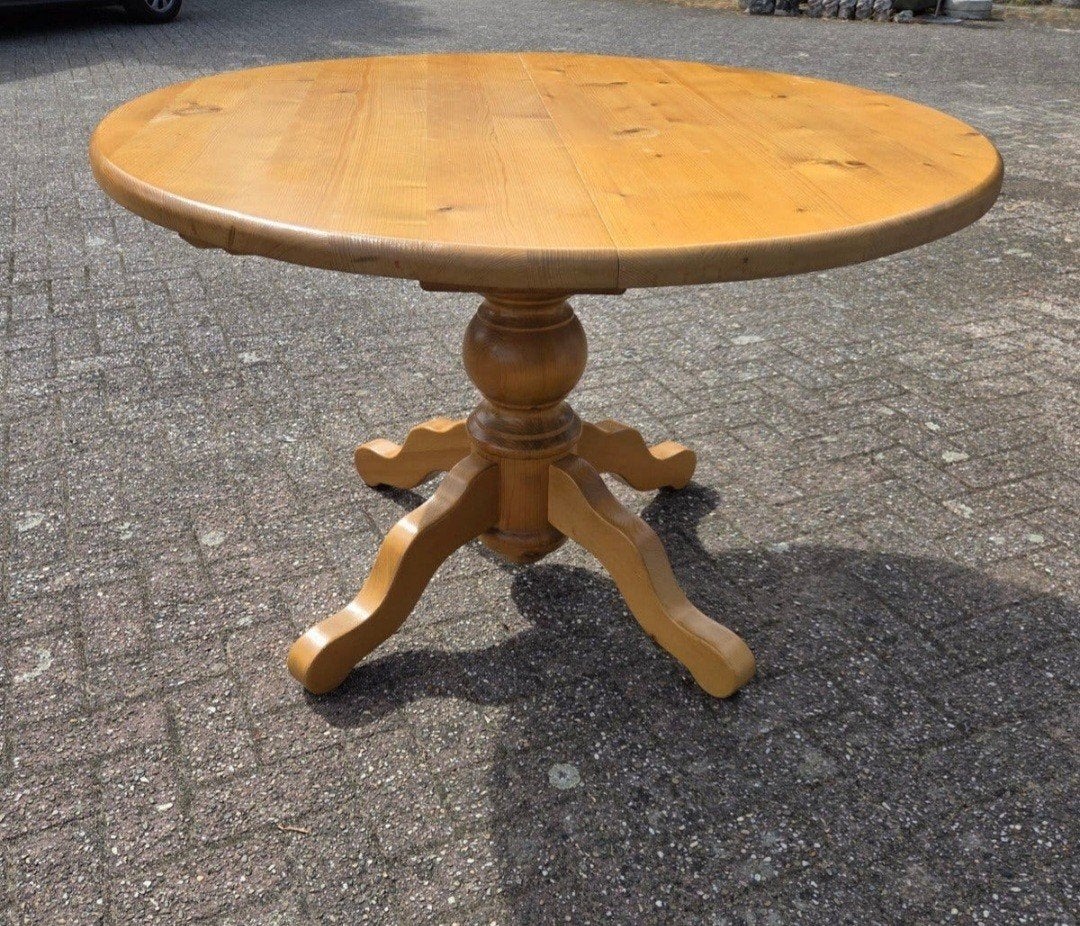 retro masive grenen verlengbaar tafel Monroe, Ophalen of Verzenden