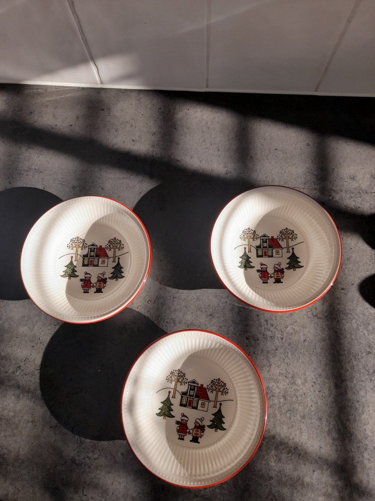 3 Wedgwood Windsor Christmas schaaltjes, Ophalen, Keramiek, Wedgwood, Schaal of Schalen