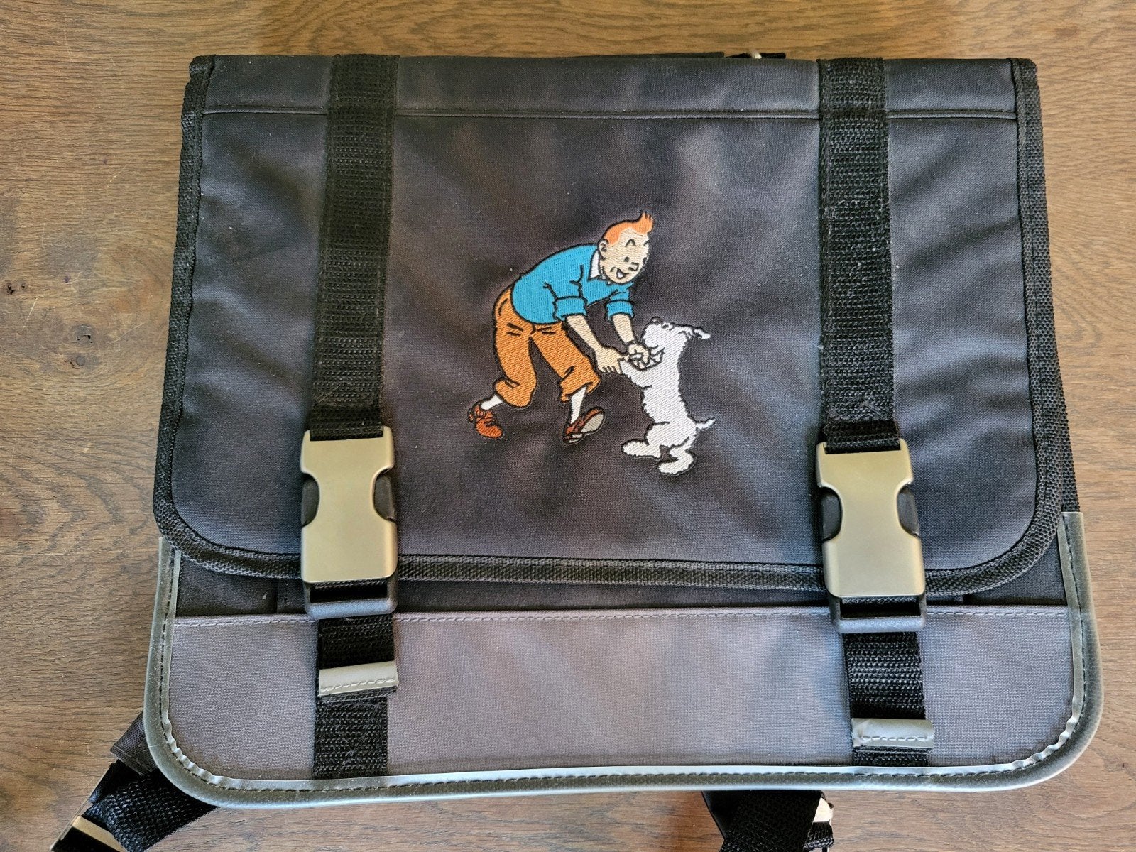 Hergé Kuifje tas - Rugzak / Schoudertas met Kuifje en Bobbie, Overige merken, 25 tot 40 cm, Ophalen of Verzenden, Zo goed als nieuw