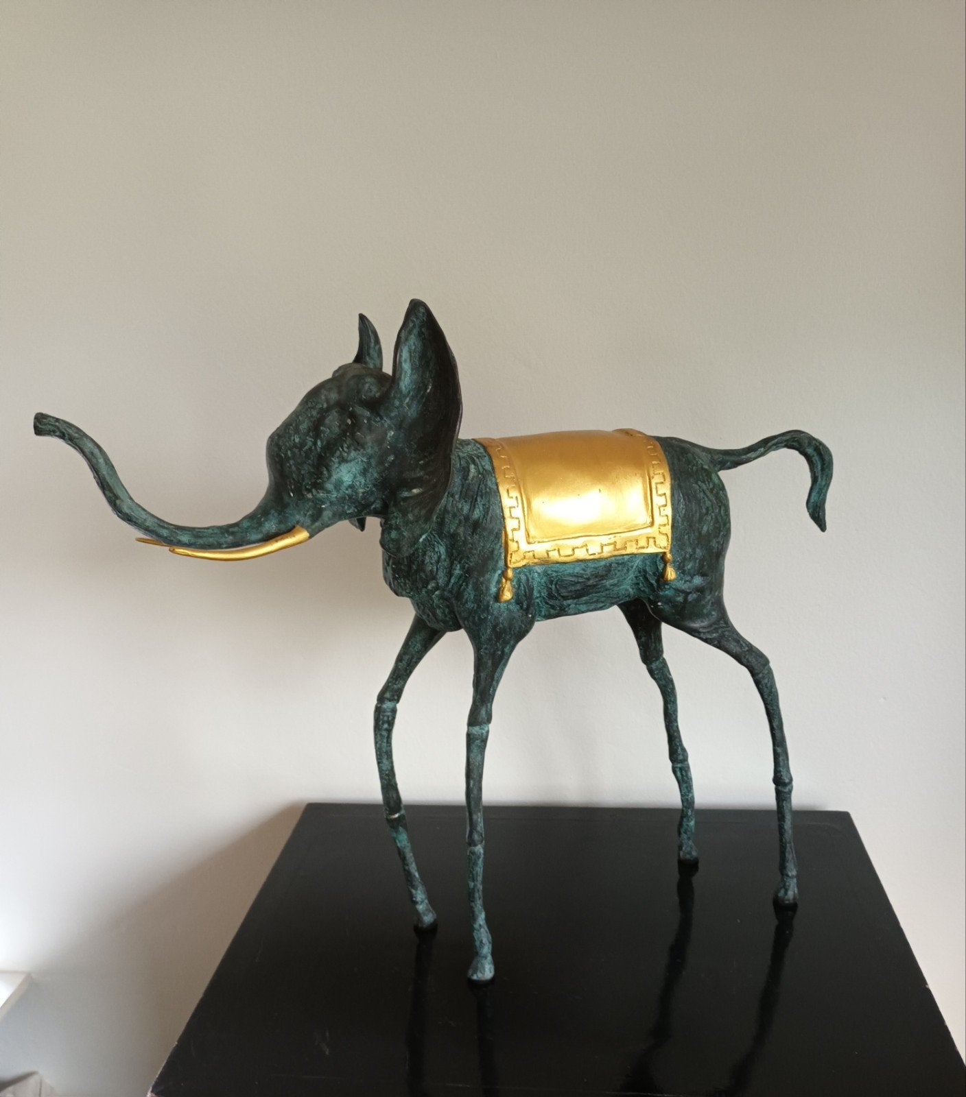 DAli-stijl bronzen Olifant met lange poten, Ophalen