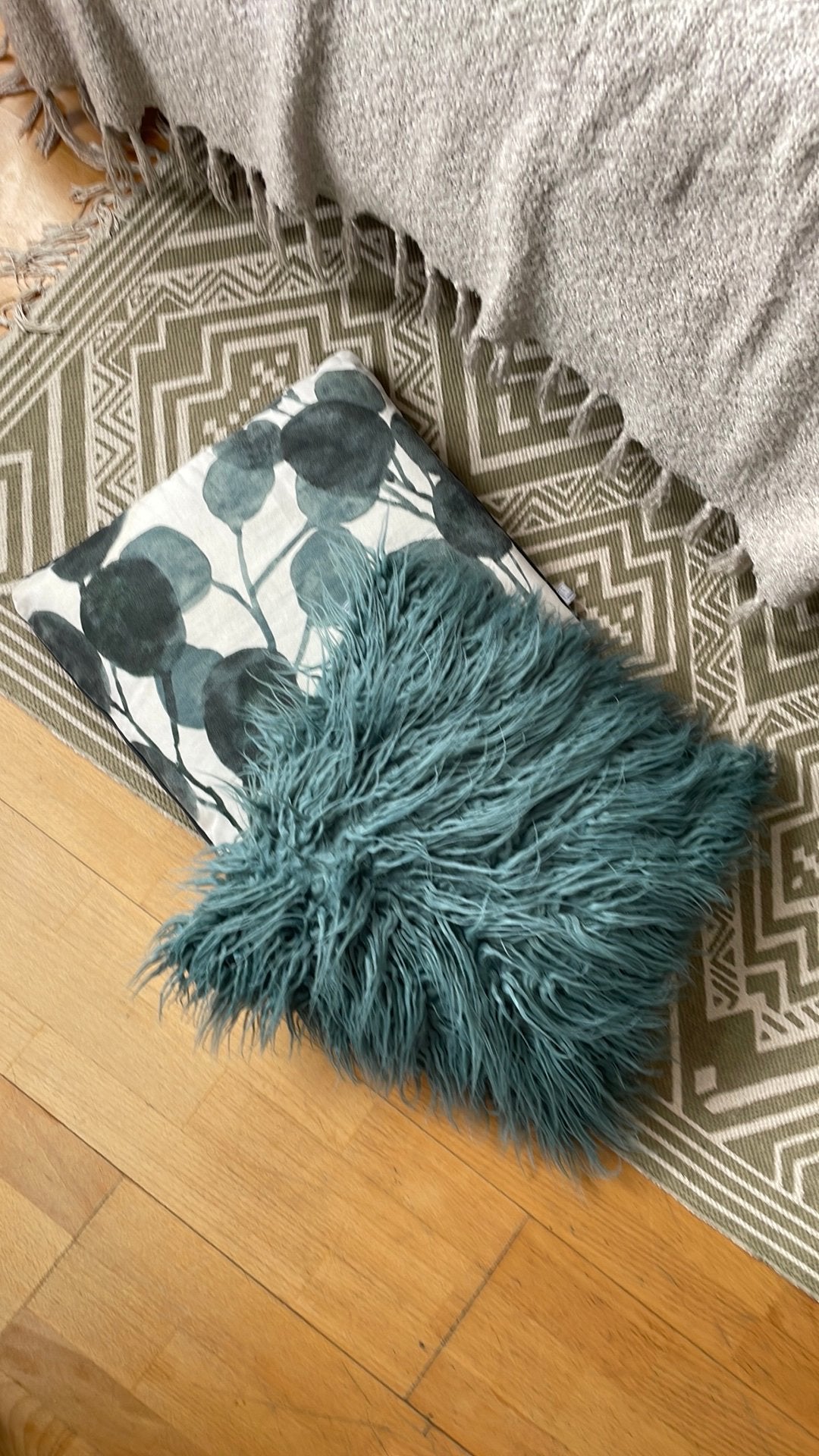 Kussens 50cm cushions 40cm, Ophalen, Gebruikt, Blauw, Vierkant