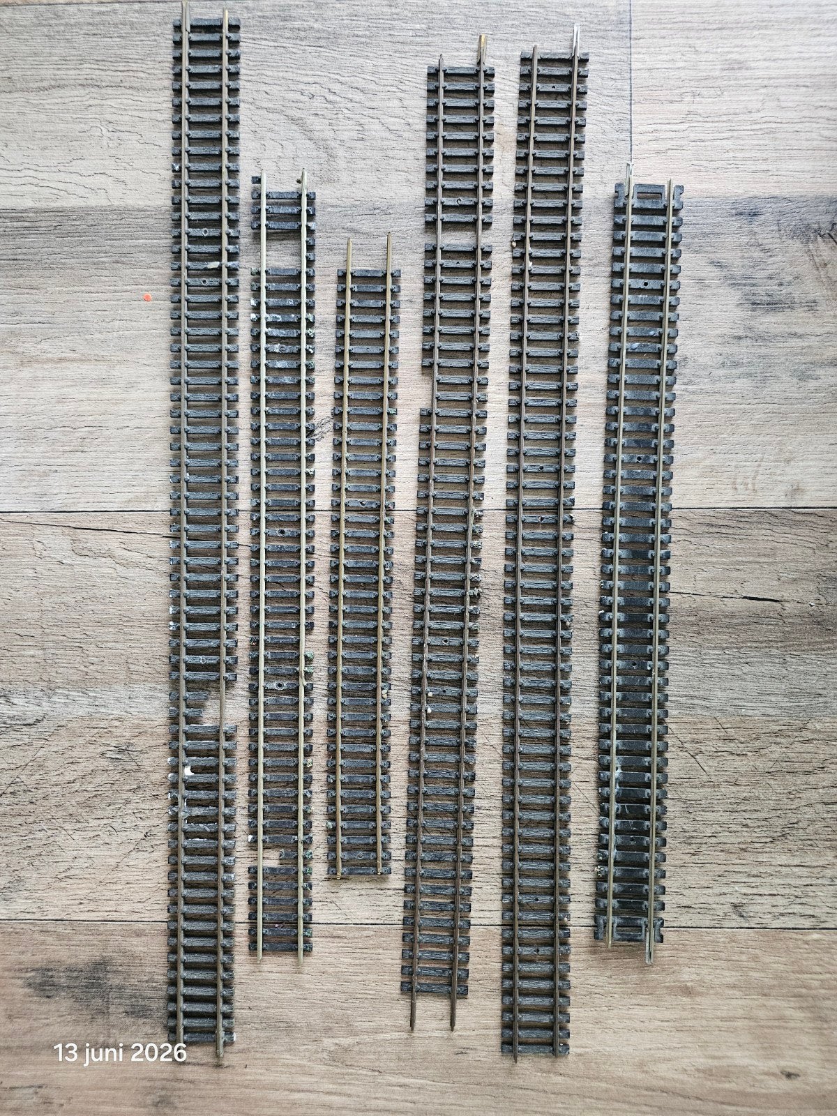 Fleischmann modeltrein rails, flex en recht, gem. 40 cm, Gebruikt, Gelijkstroom, Fleischmann, Rails