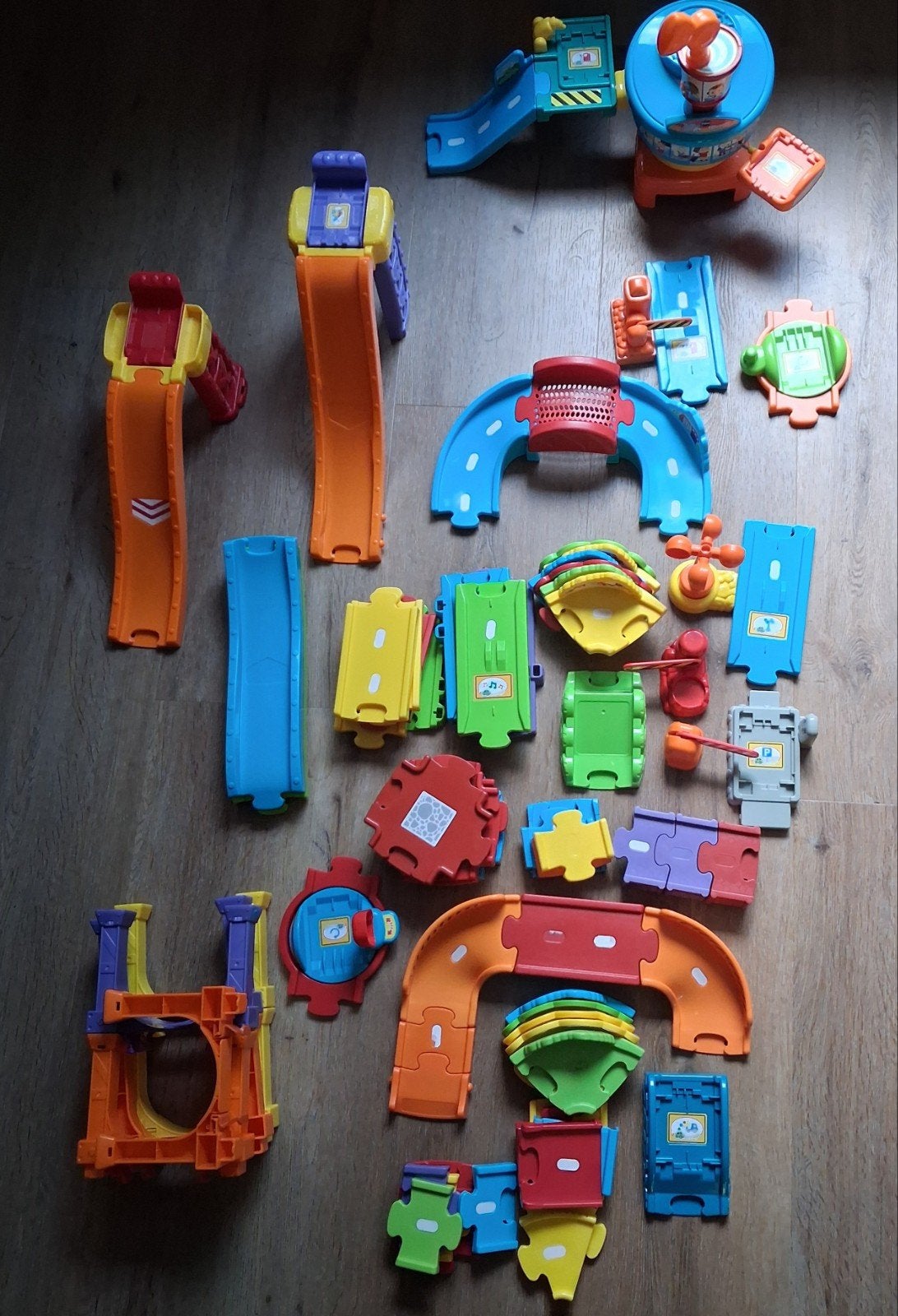 VTech Toet Toet baandelen, bruggen en vliegveld, Ophalen of Verzenden, Gebruikt, 6 maanden tot 2 jaar