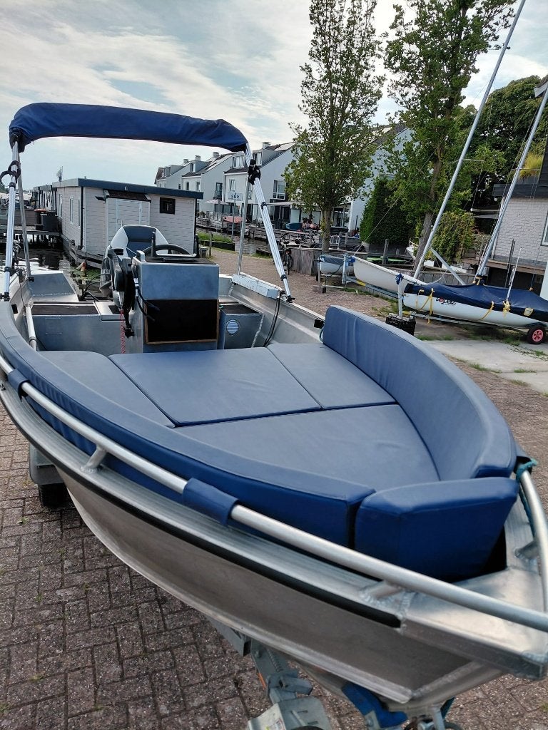 Vis/recreatieboot Qwest R400 Tohatsu 30pk topstaat + trailer, Aluminium, Zo goed als nieuw, 30 pk, Ophalen