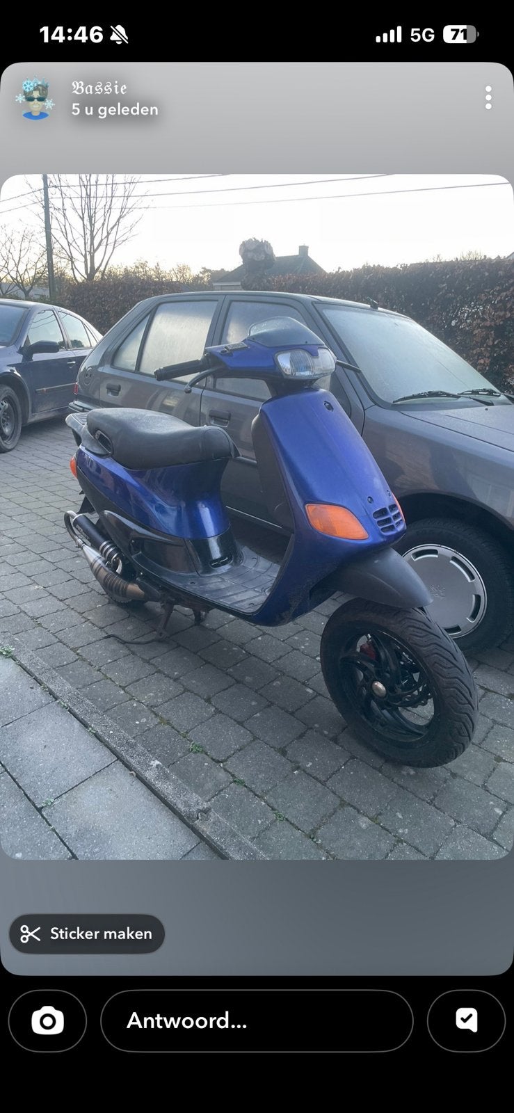 Piaggio zip type 3 A klasse 70cc, Fietsen en Brommers, Scooters | Piaggio, Ophalen of Verzenden, Zo goed als nieuw, Benzine, Maximaal 25 km/u