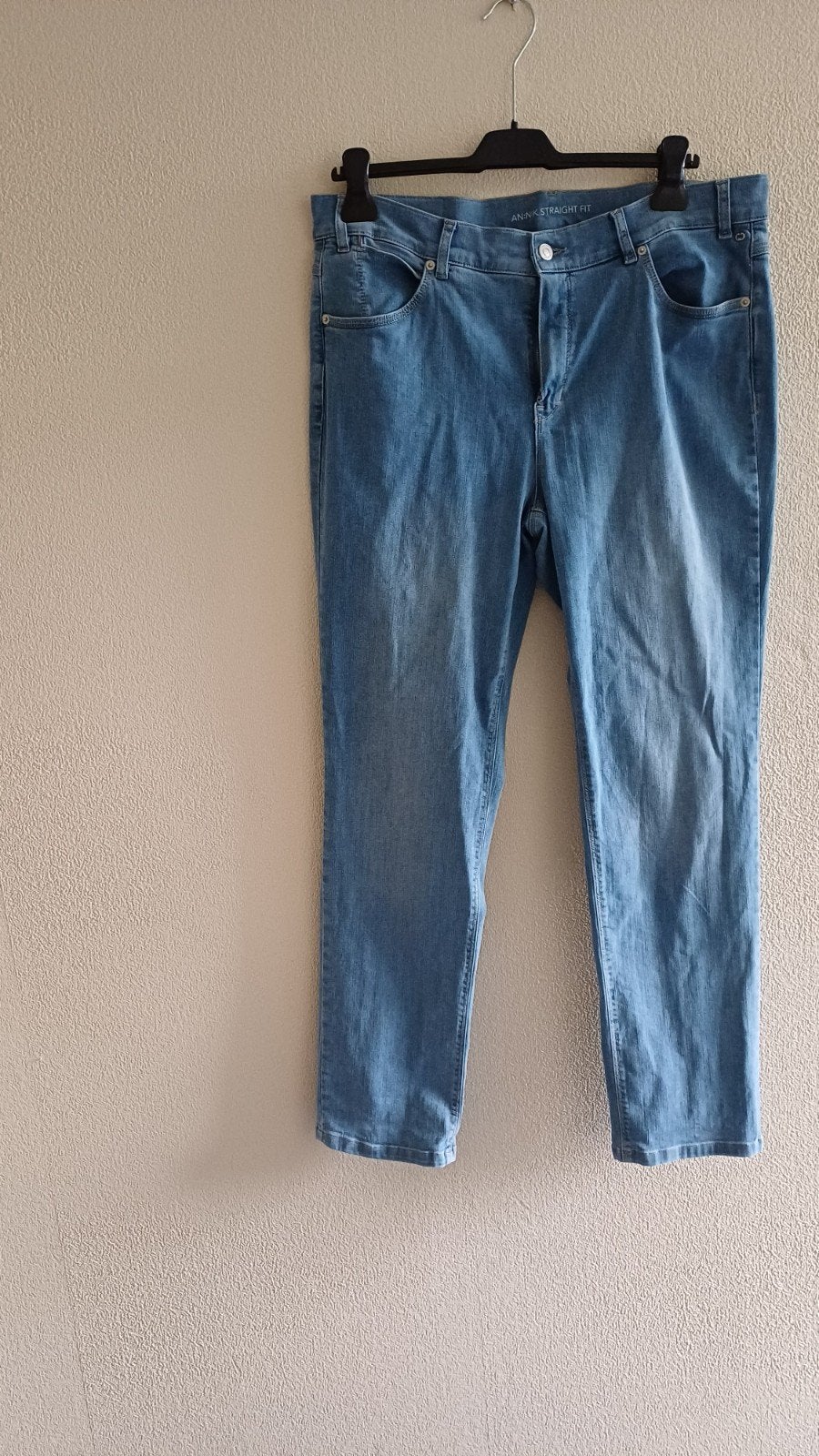 Gerry Weber jeans, maat 46, lichtblauw Annik straight fit, Kleding | Dames, Overige jeansmaten, Gerry Weber, Gedragen, Verzenden