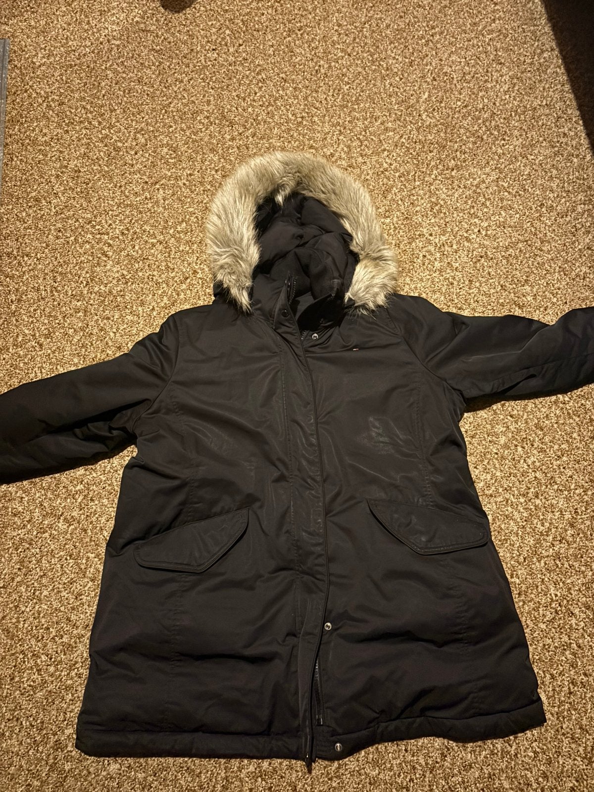 Tommy hilfiger, Ophalen of Verzenden, Zo goed als nieuw, Maat 46/48 (XL) of groter, Zwart
