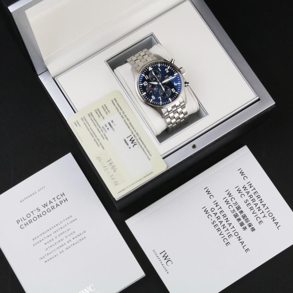 IWC Pilot Chrono Petit Prince 43 (Zeer goed/ 2016), Overige merken, Staal, Staal, Polshorloge