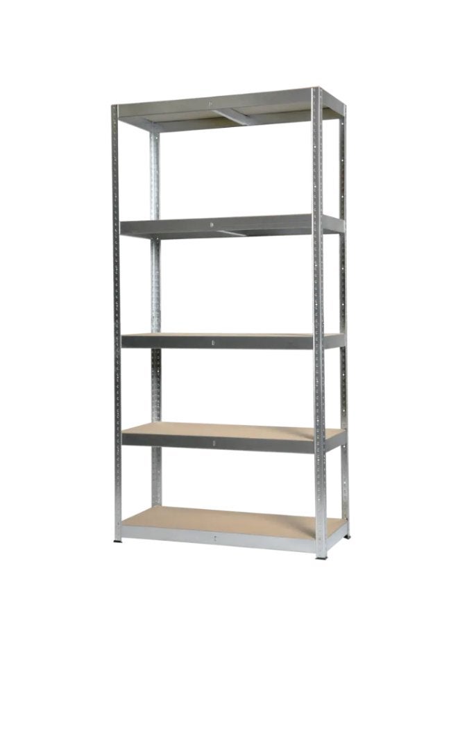 Metalen opbergrek met 5 planken, Huis en Inrichting, Kasten | Stellingkasten, Ophalen, Gebruikt