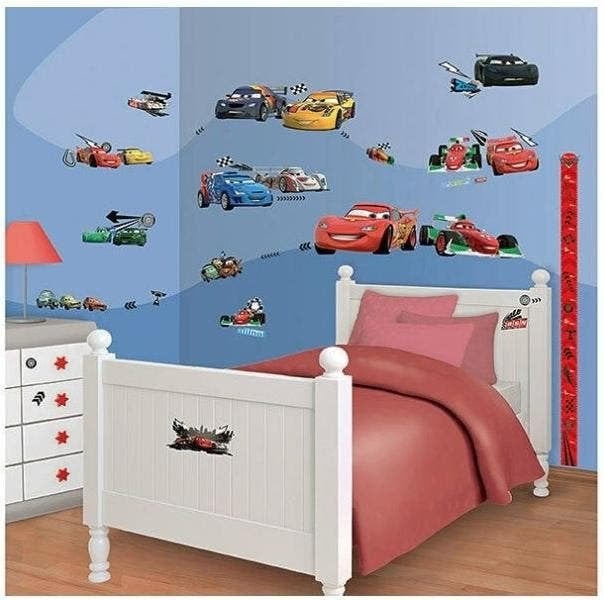 81 Disney Cars Muurstickers Room Decor Kit - Walltastic, Ophalen of Verzenden, Nieuw