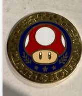 metalen Mario Kart Mushroom Club munt - Collector's item, Verzenden, Zo goed als nieuw