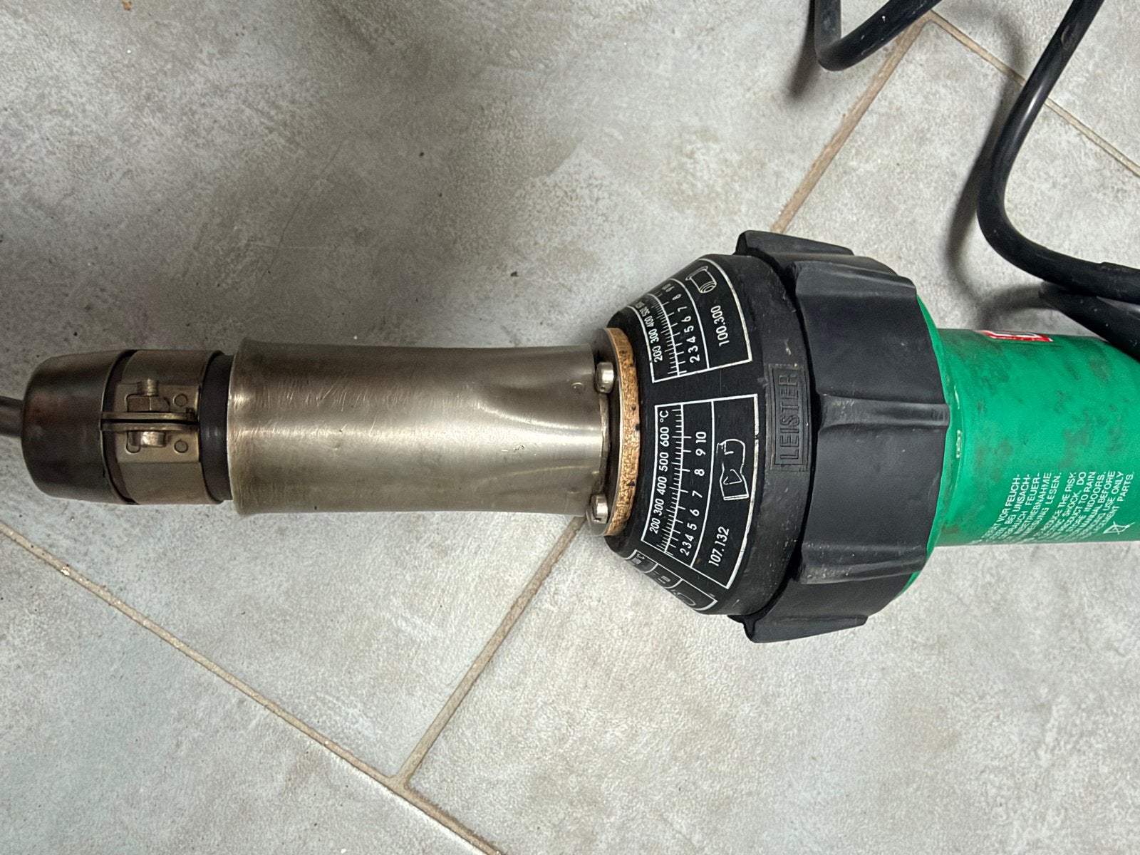 Leister Triac S hetelucht lasapparaat, Doe-het-zelf en Verbouw, Ophalen of Verzenden, Gebruikt