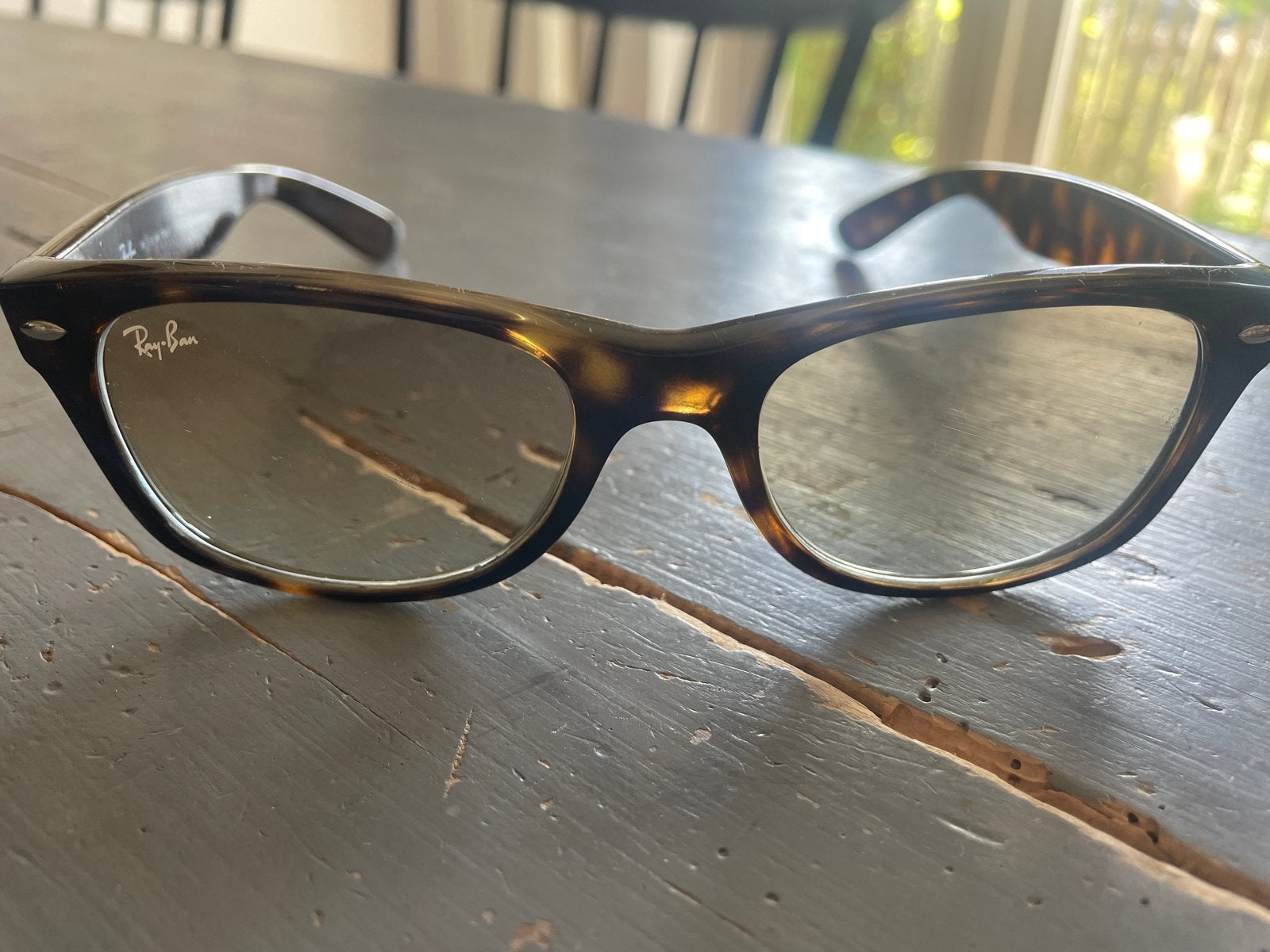 Ray-Ban New Wayfarer Zonnebril - Bruin Schildpad, Zonnebril, Bruin, Ophalen of Verzenden, Zo goed als nieuw
