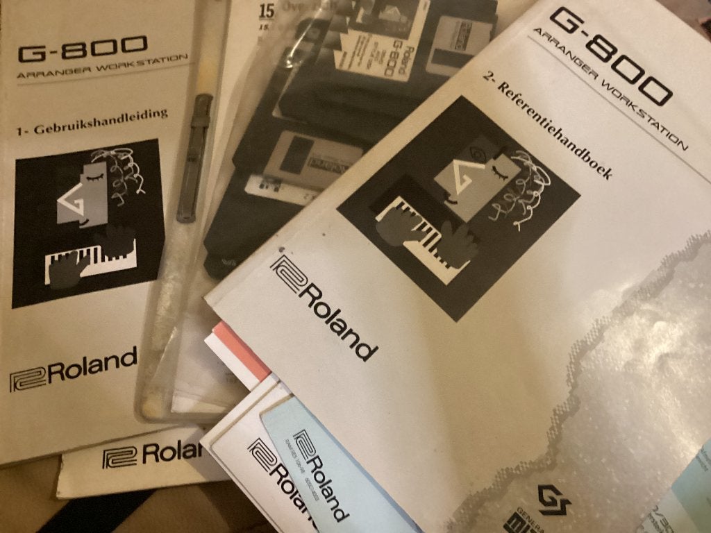 Roland g 800 igst + manual + floppy ‘s zwaar apperaat, Ophalen, Gebruikt, 61 toetsen, Roland
