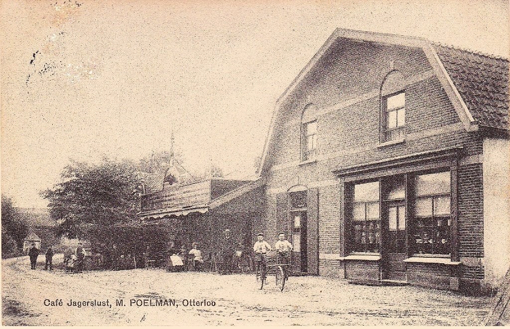 OTTERLOO   CAFE  JAGERSLUST   M. POELMAN, Ophalen of Verzenden, Voor 1920, Noord-Brabant