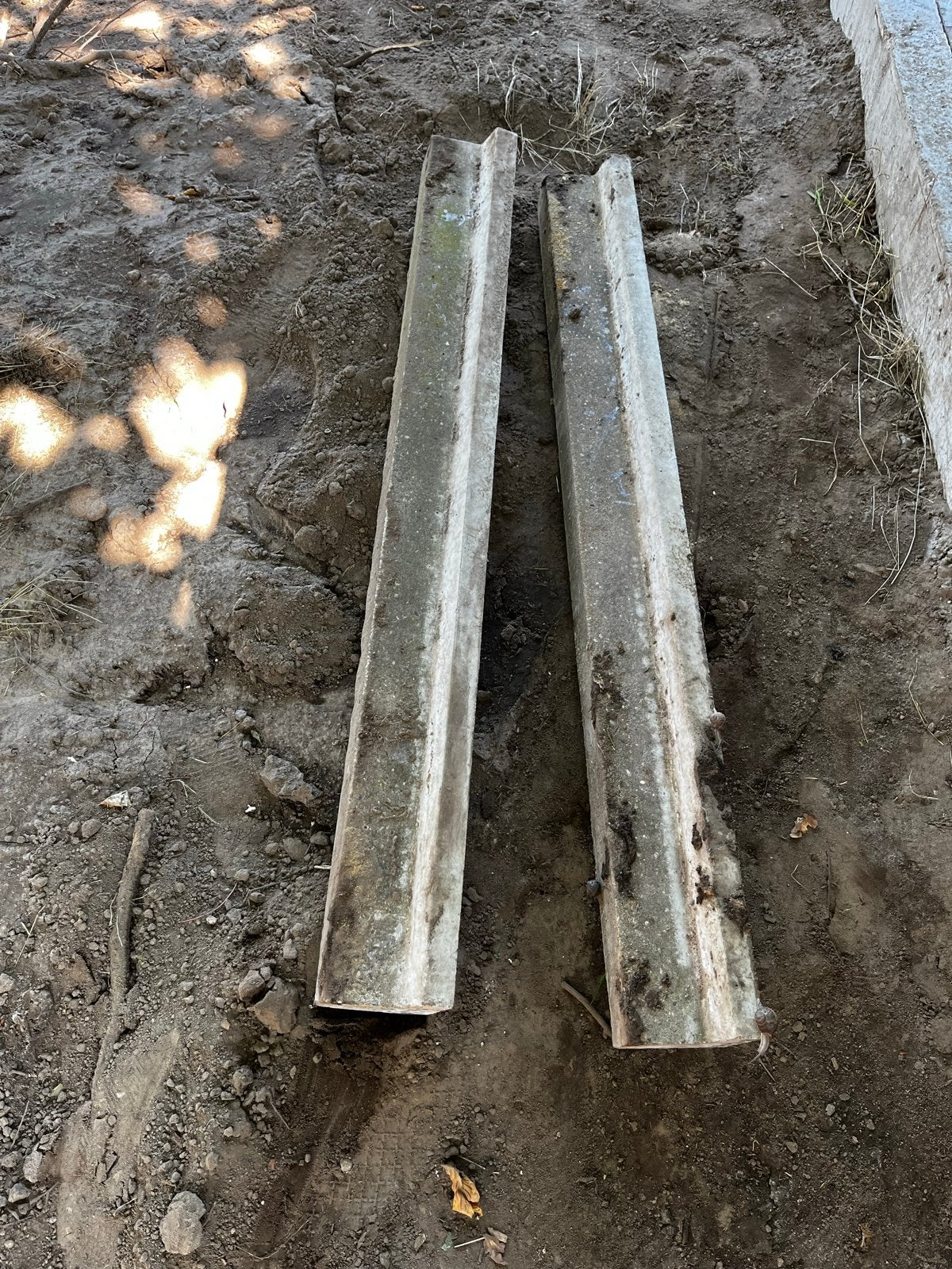 Betonnen dorpels, Ophalen, Gebruikt