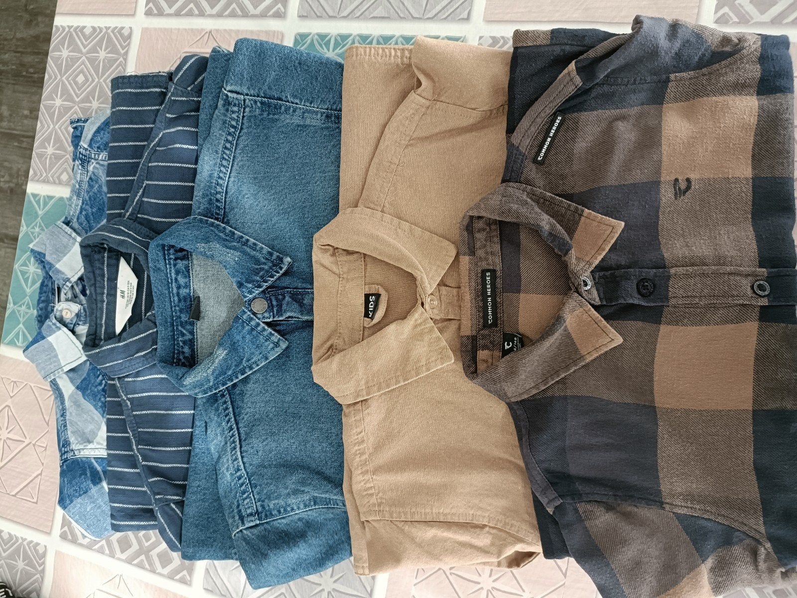 Set van 5 Jongens Overhemden/Blouses - Diverse Merken, Ophalen of Verzenden, Gebruikt, Jongen, Overhemd of Blouse