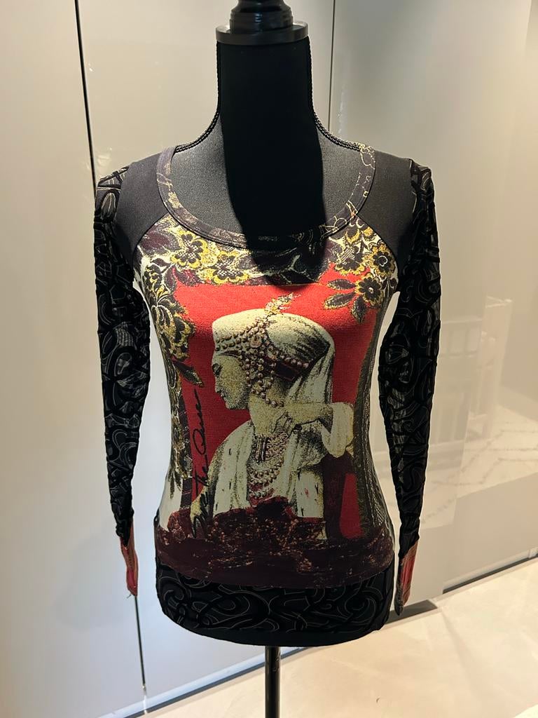 Save the Queen top met velours details, Overige kleuren, Ophalen of Verzenden, Zo goed als nieuw, Lange mouw